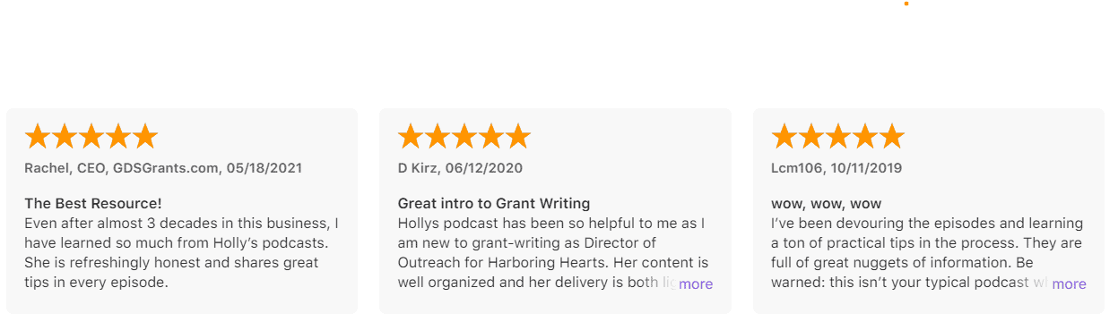 podcast reviews