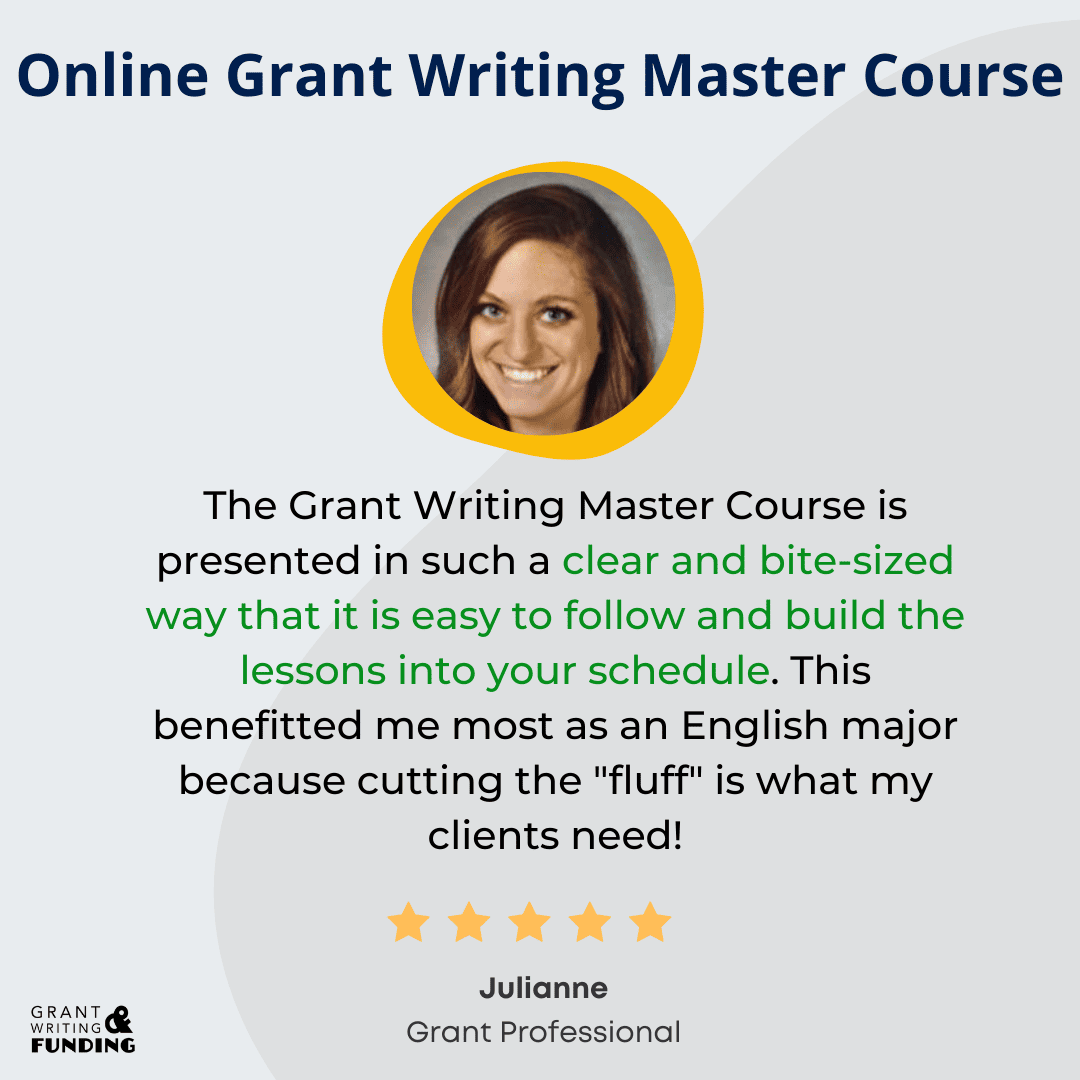 best grant writer online course