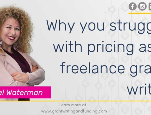 Why you struggle with pricing as a freelance grant writer with Rachel Waterman